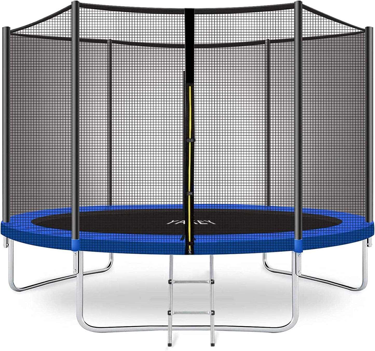 YAKEY 10FT Trampoline with Safety Enclosure Net
